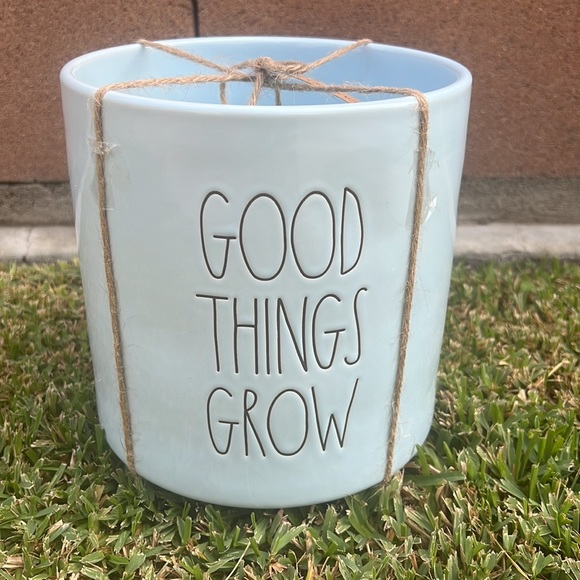 Rae Dunn 8” planter “ Good things grow” NWT - Picture 5 of 6